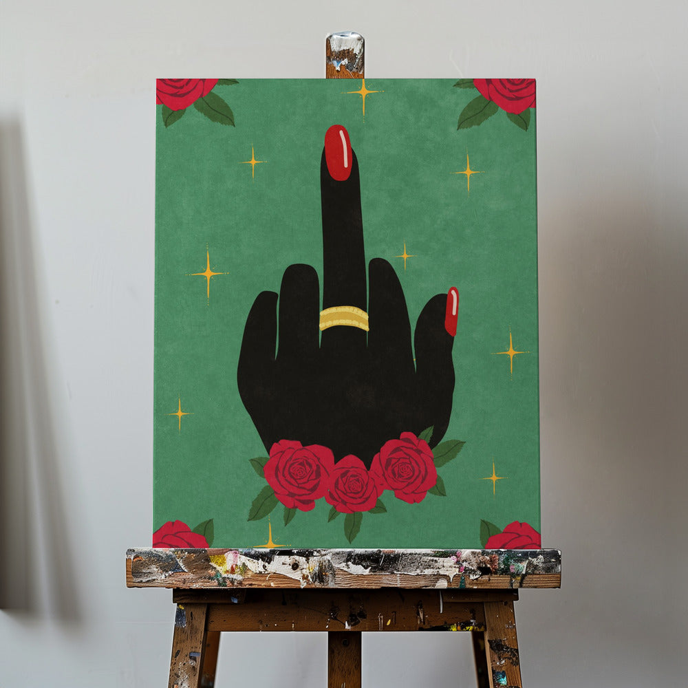 Doigt d'honneur | Tableaux sur Toile