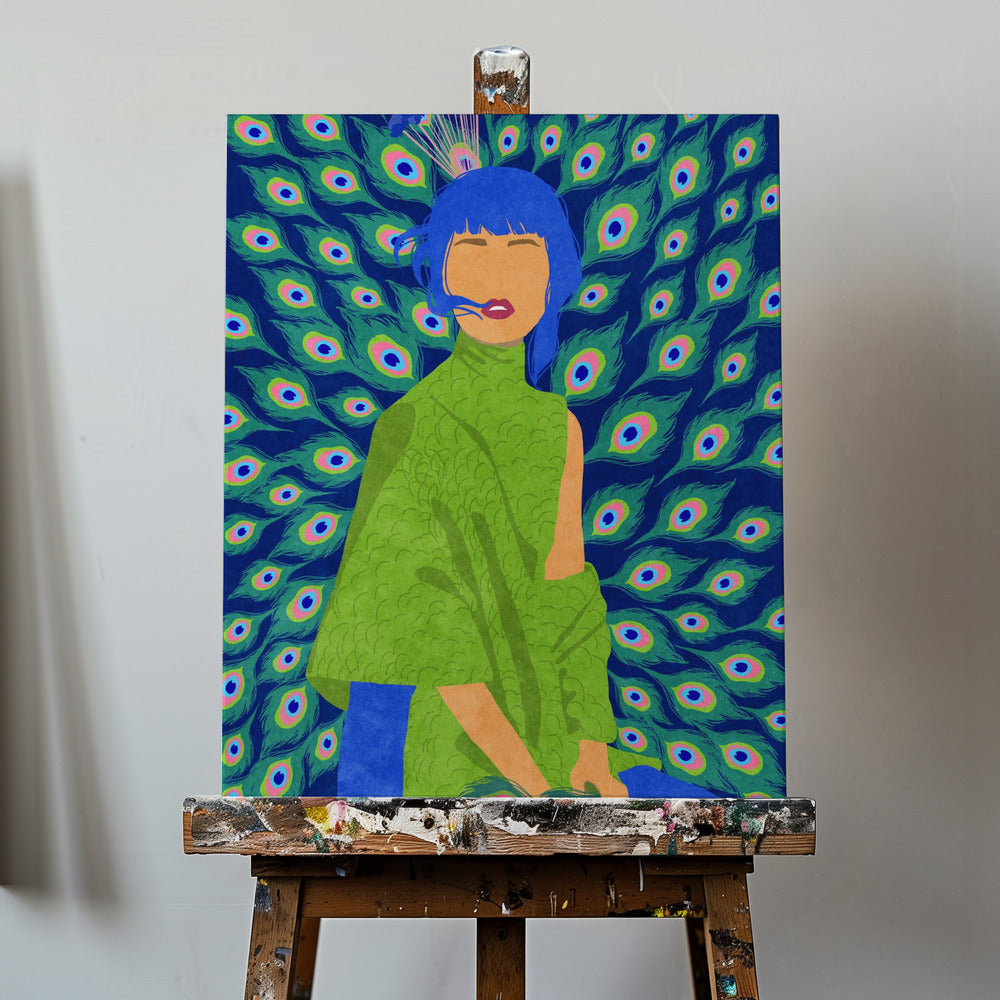 påfågelkvinna | Canvas
