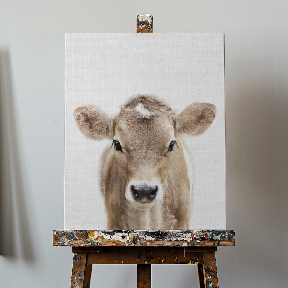 Peekaboo Baby Cow | Wydruki na łótnie