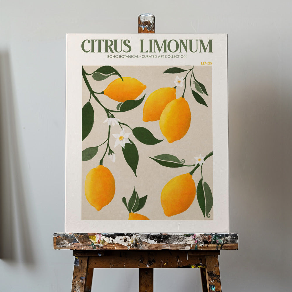 Citrus Limonum - Citron | Lærredsbilleder