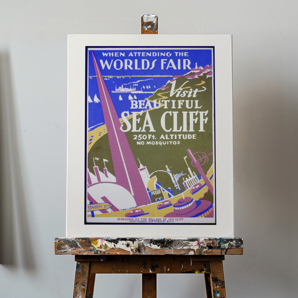 Lors de votre participation à l'Exposition universelle, visitez la magnifique falaise maritime | Tableaux sur Toile
