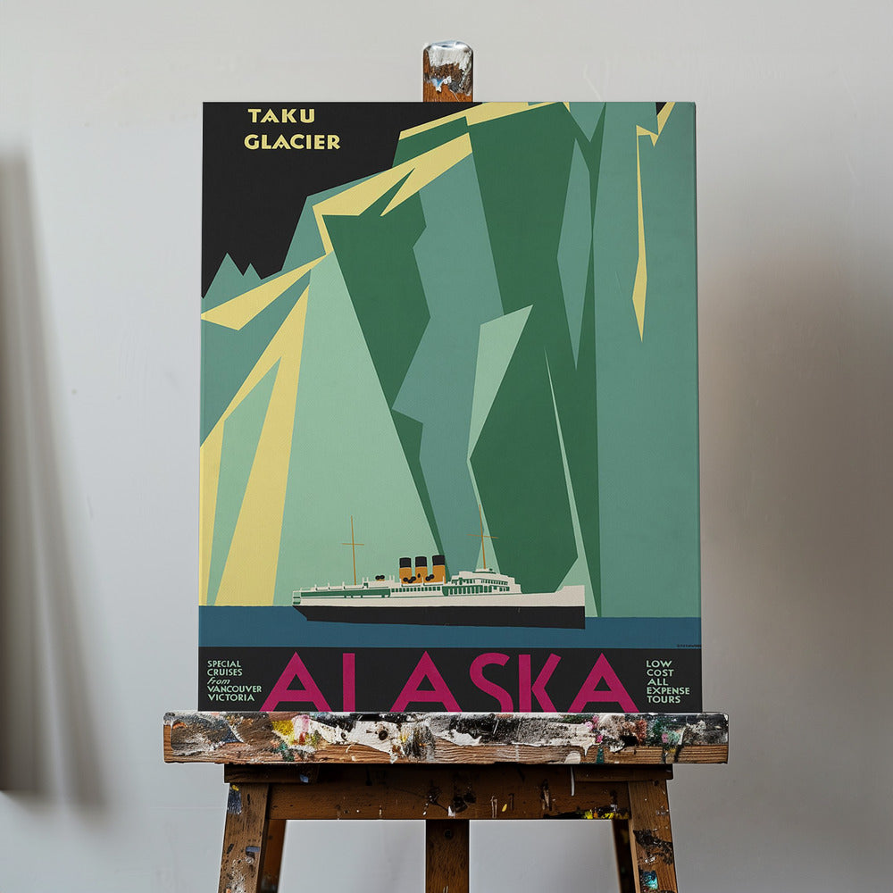 Alaska via Canadian Pacific. Ghiacciaio Taku - Senza confini | Stampe su Tela