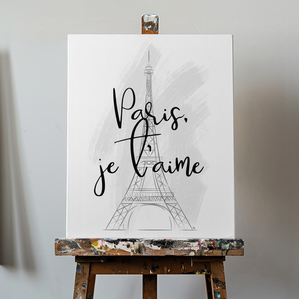Kärlek i Paris-skiss | Canvas