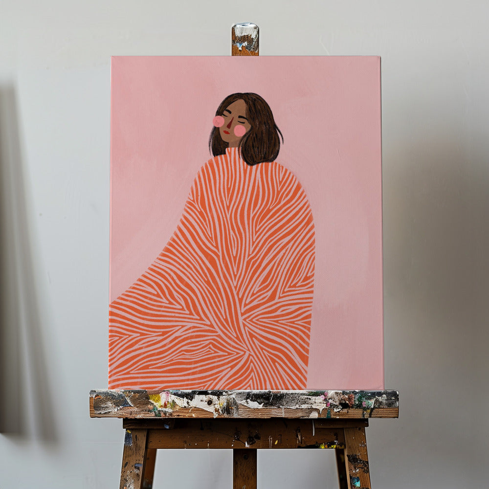 La femme aux tourbillons | Tableaux sur Toile