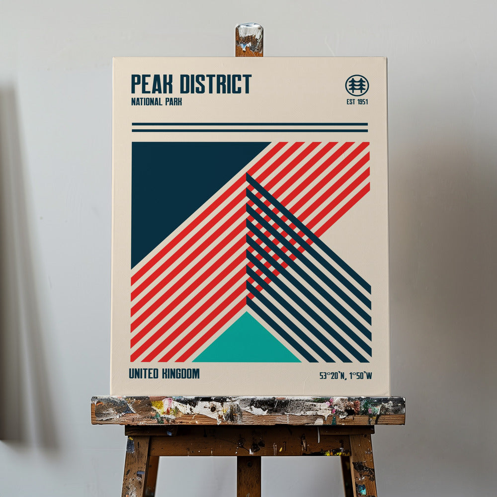 Peak District National Park Travel Poster | Canvas