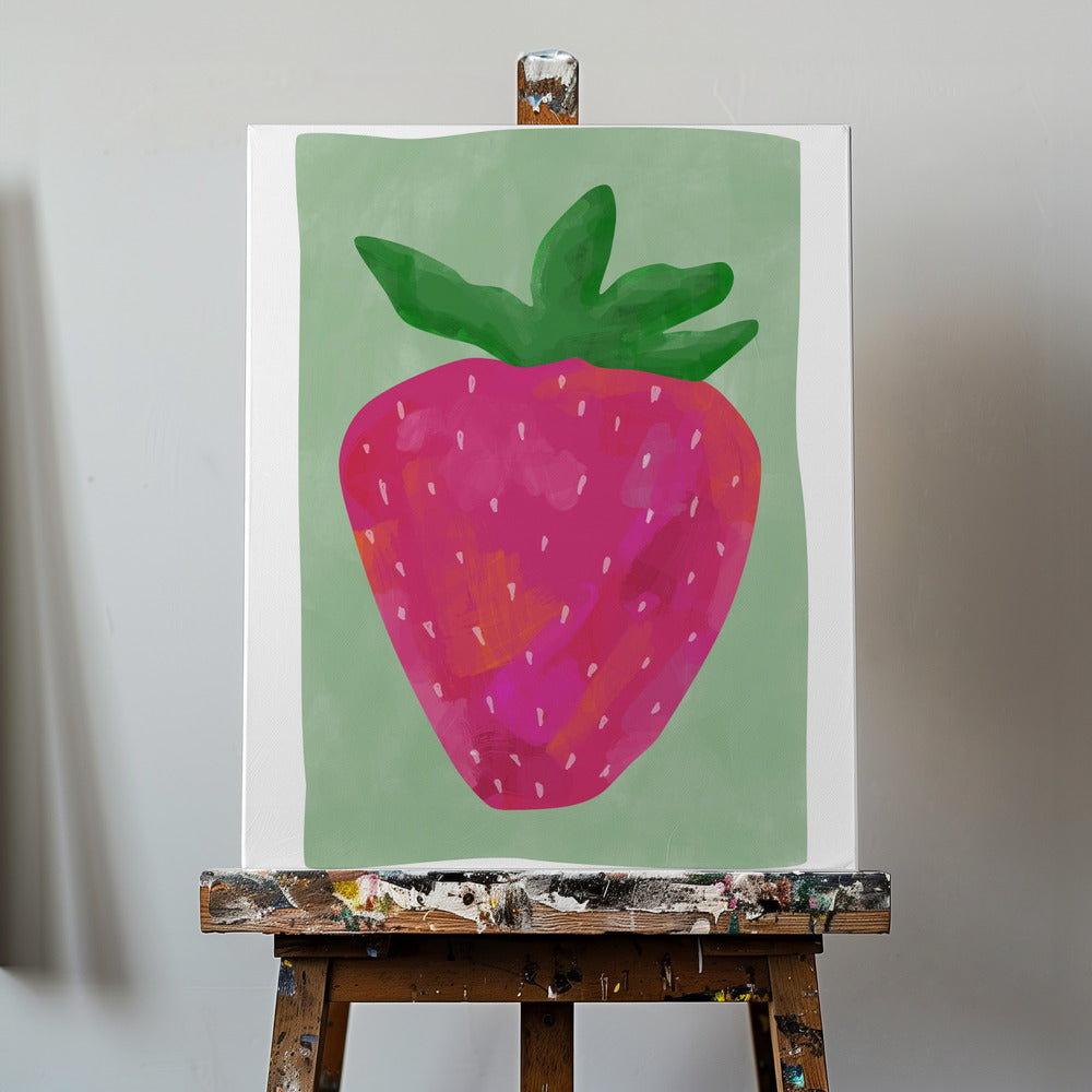 Vibrant strawberry | Canvas