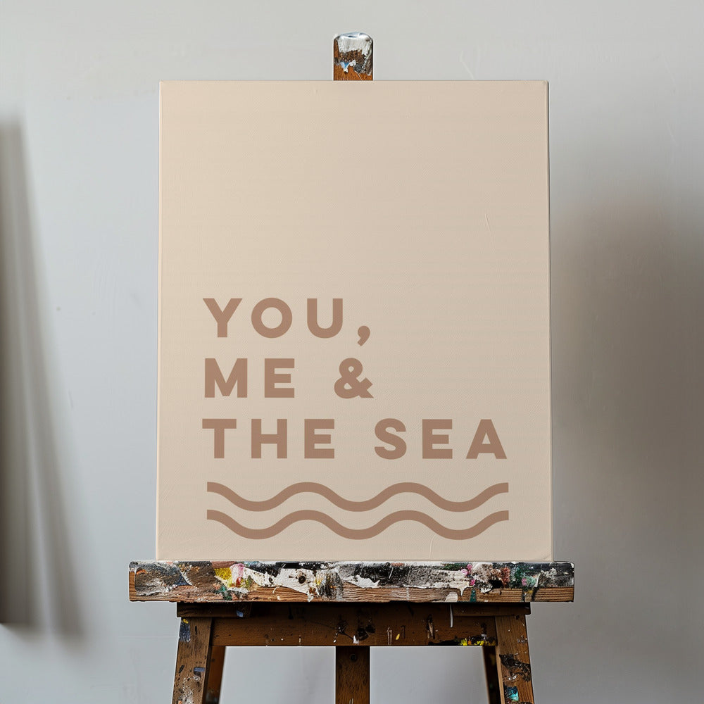 You Me And The Sea (Sand) | Canvas