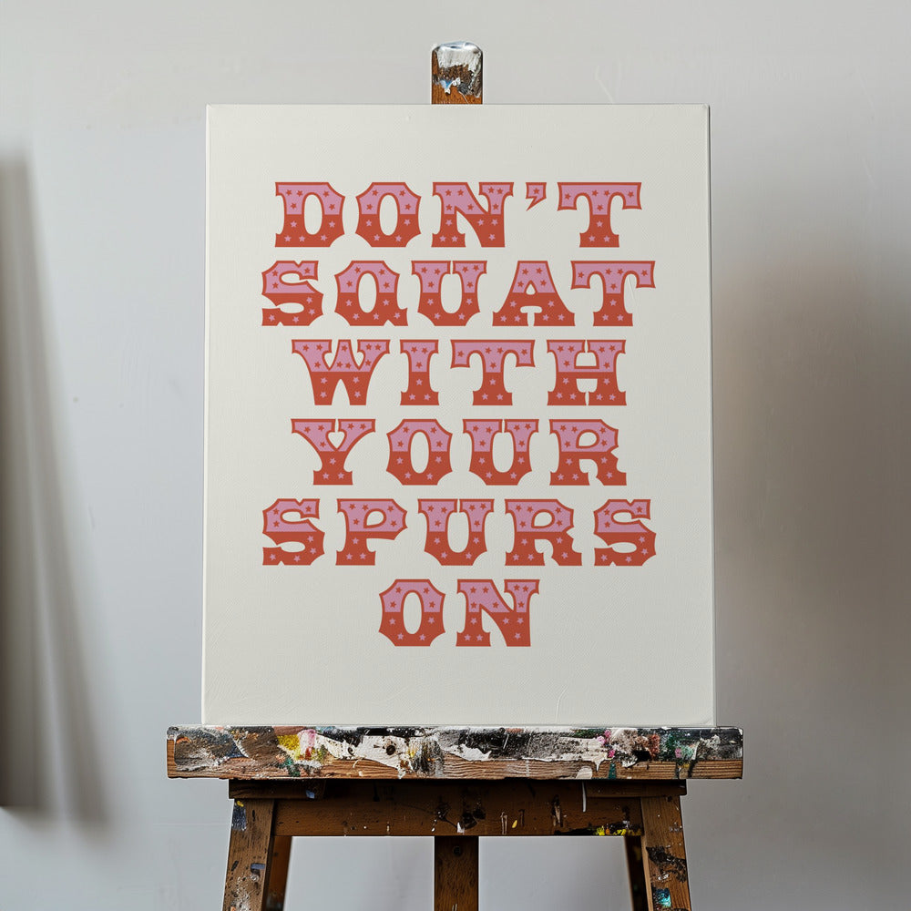 Knäböj inte med sporrarna på | Canvas