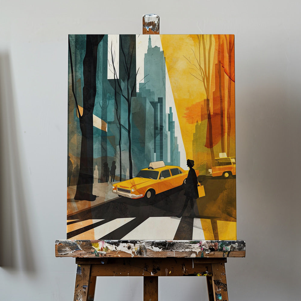 Pittura digitale ad acquerello di New York City (5) | Stampe su Tela