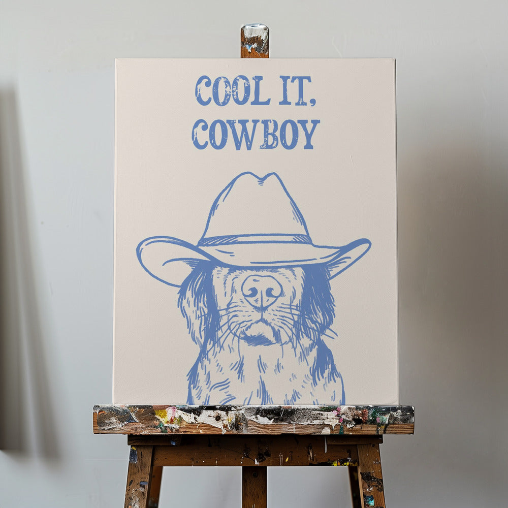 Cool it Cowboy Blue | Stampe su Tela