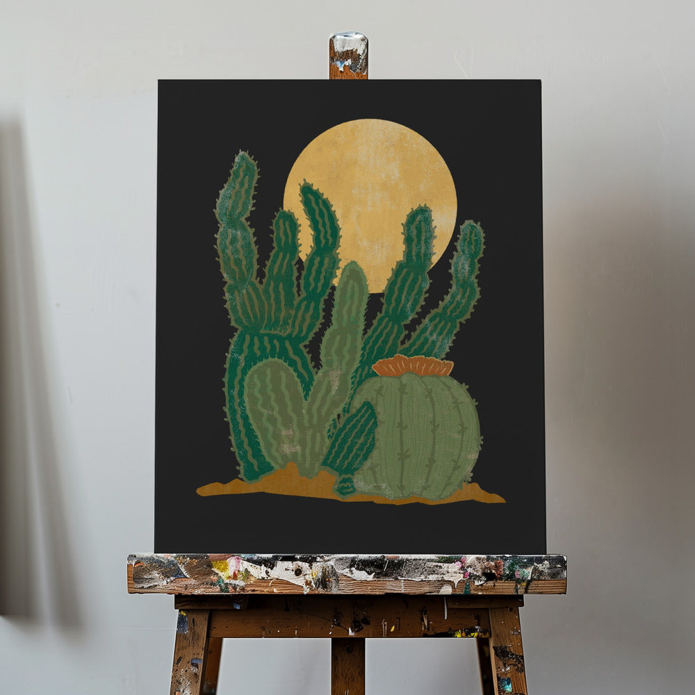 L'Amérique moderne et les cactus | Tableaux sur Toile