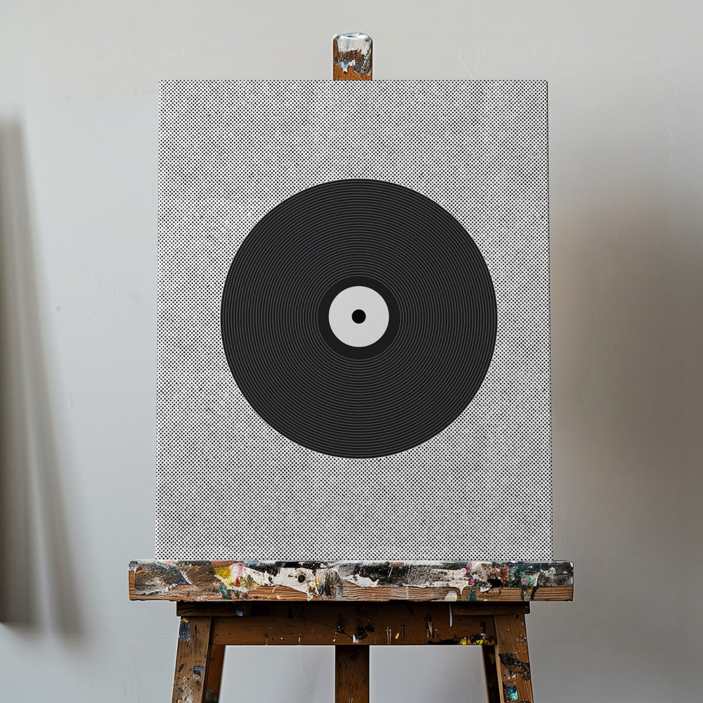 Vinyl-Schallplatten-Kunstwerk | Leinwand