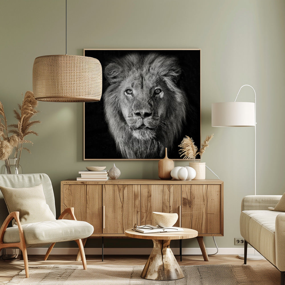 Ritratto di leone - Panthera Leo | Stampe su Tela