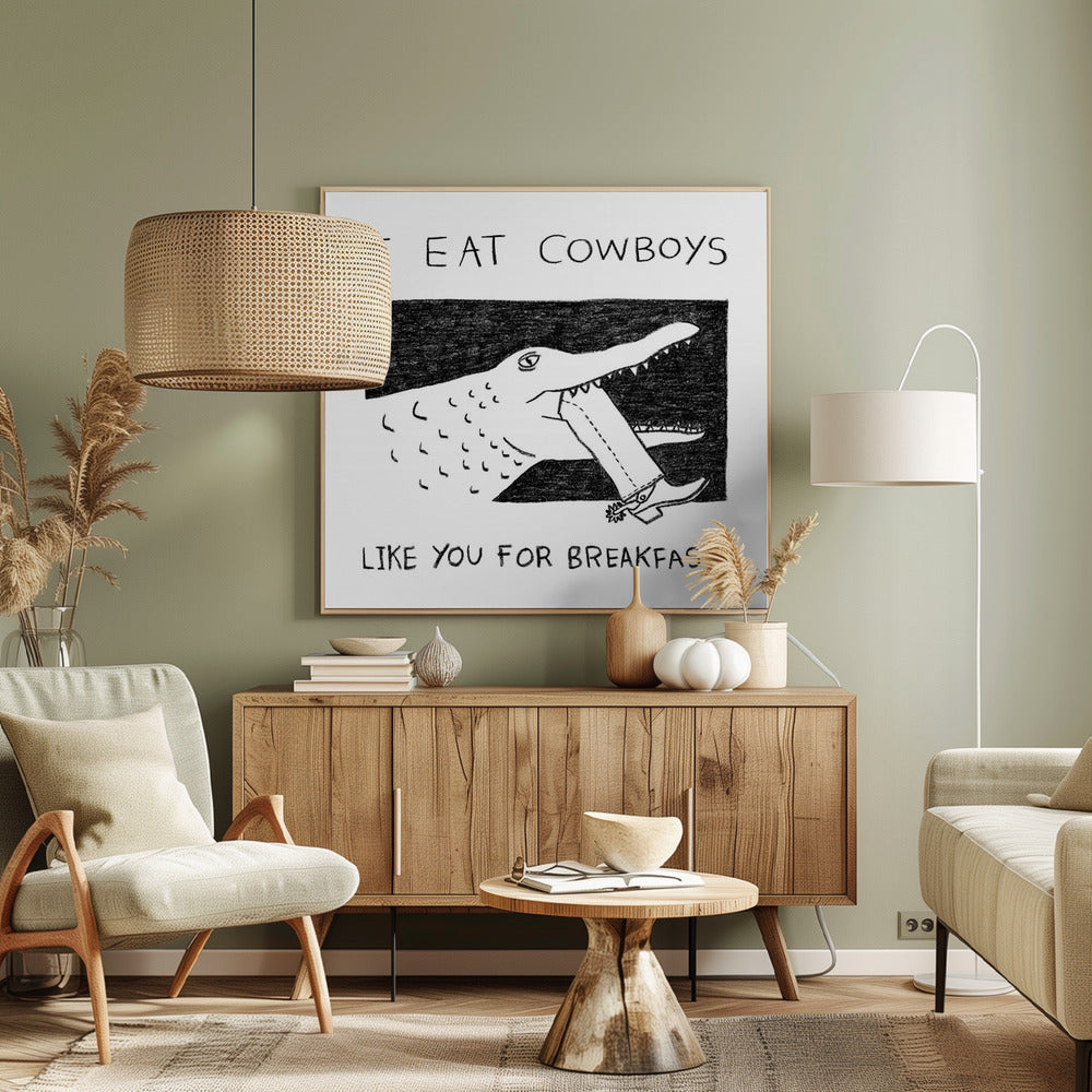 Ik eet Cowboys zoals jij voor ontbijt | Canvasprints