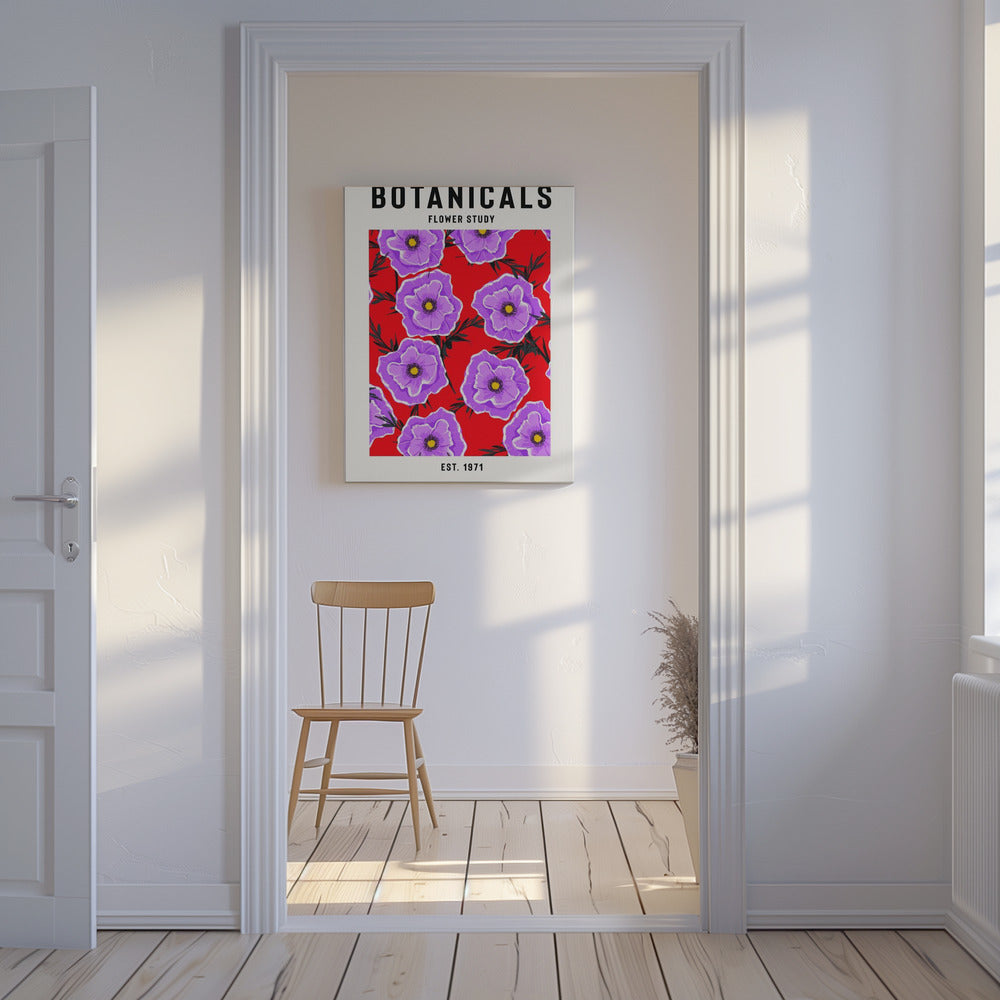 Studie av botaniska blommor | Canvas