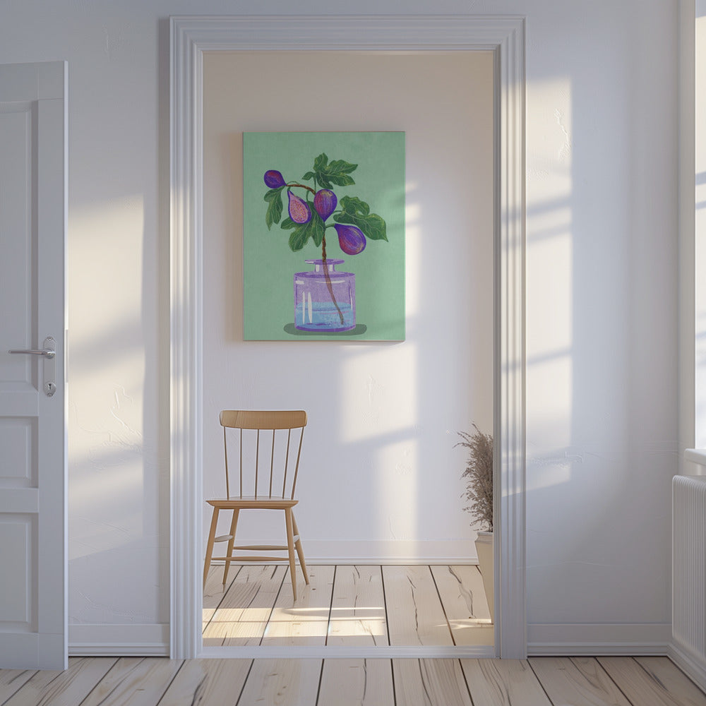 Branche de figues dans un vase | Tableaux sur Toile