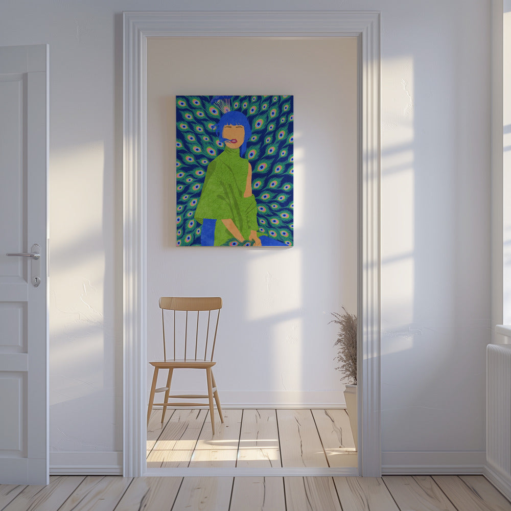 påfågelkvinna | Canvas
