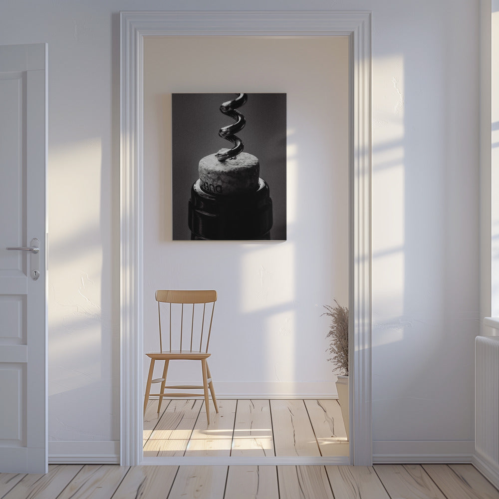 Vin 002 Svartvitt | Canvas