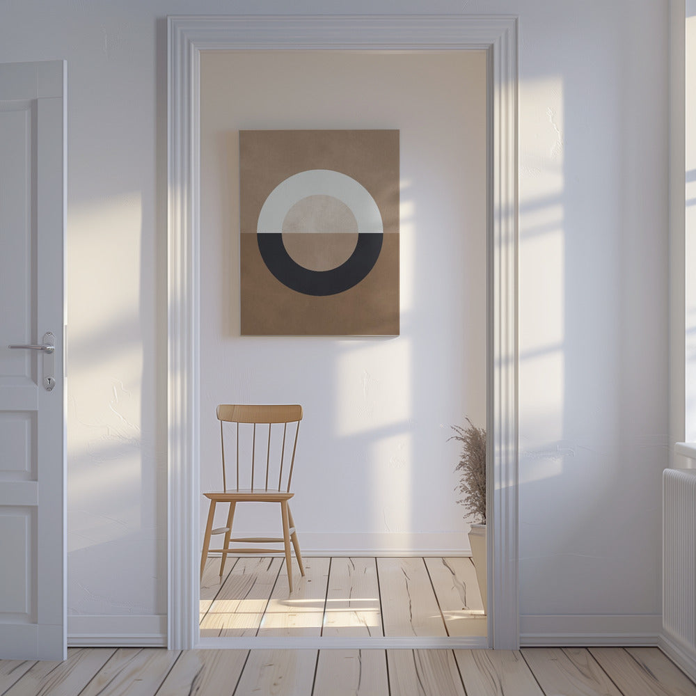 Brown geometry 8 | Canvas