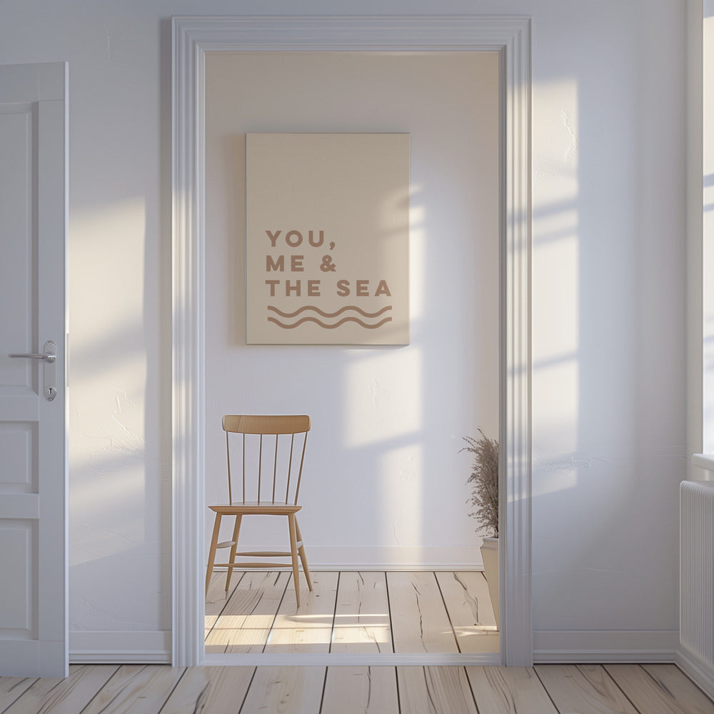 You Me And The Sea (Sand) | Canvas