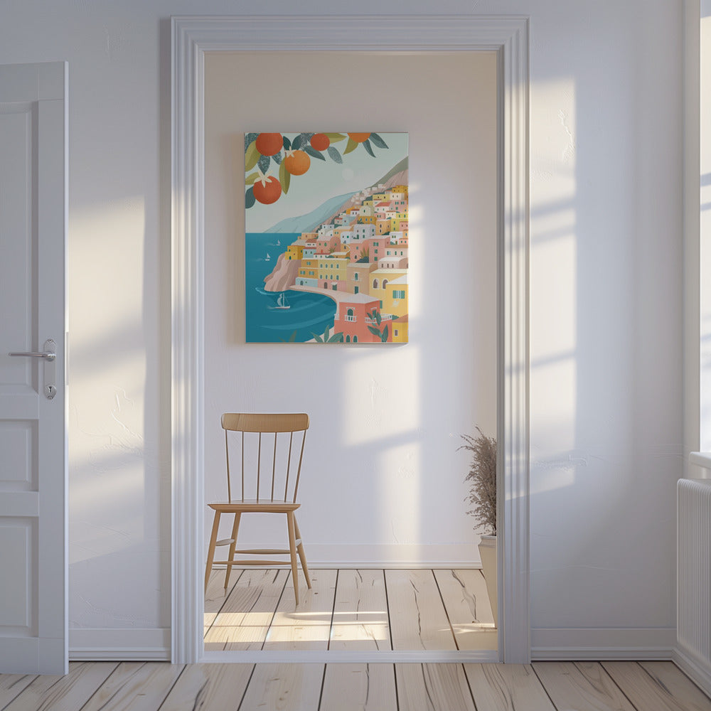 Costiera di Positano Italia | Stampe su Tela