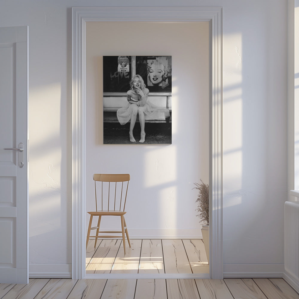 Neue Marilyn BW | Leinwand-Bilder