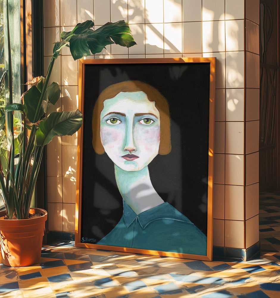 Vintage Lady Looking | Poster
