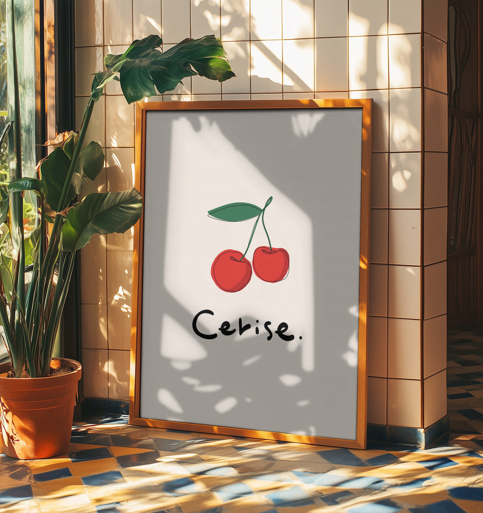 Modern French Fruits Collection &quot;Cherry / Cerise&quot; | Poster