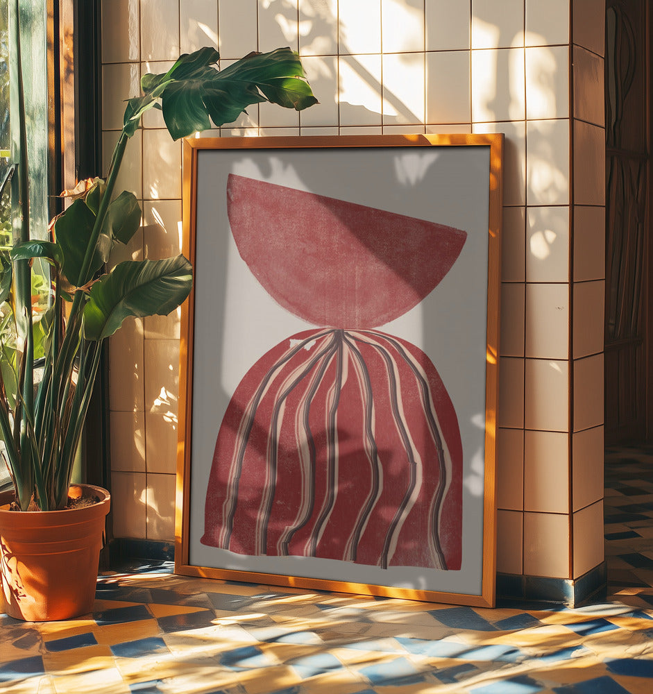 Purpurrote Silhouette | Poster