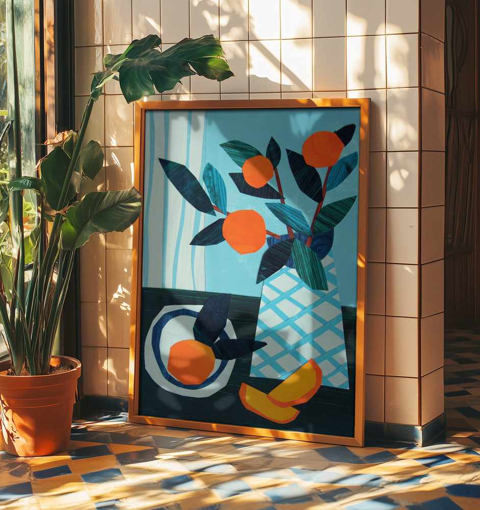 Citrus Morning Still Life | Poster