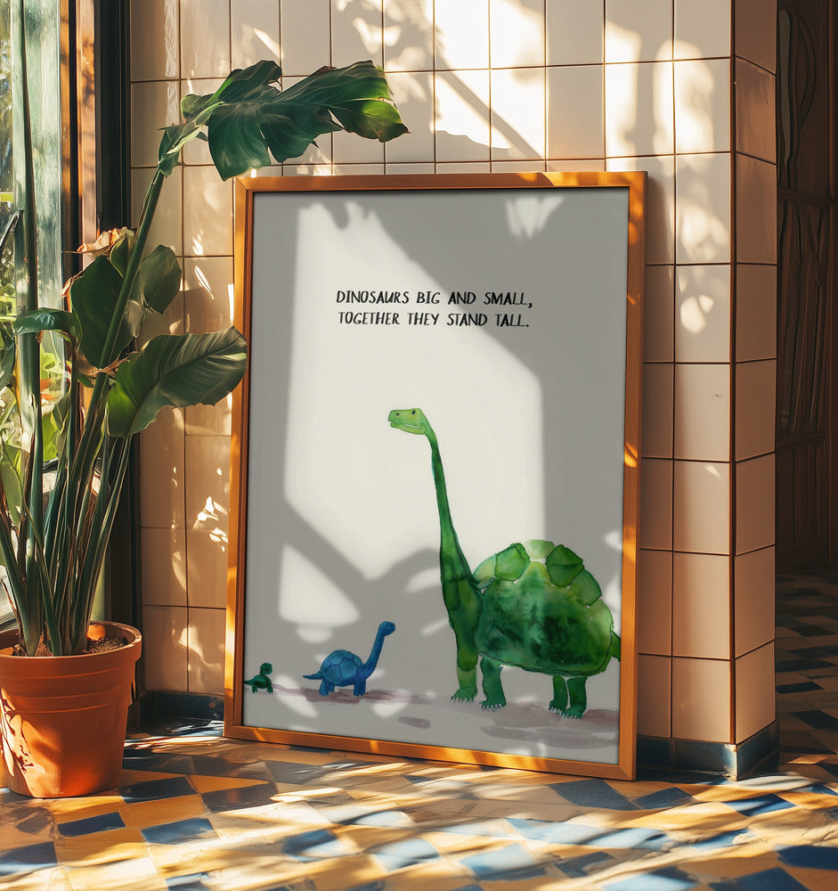 Dinosaurios grandes y pequeños | Posters  - Impresiones de Arte