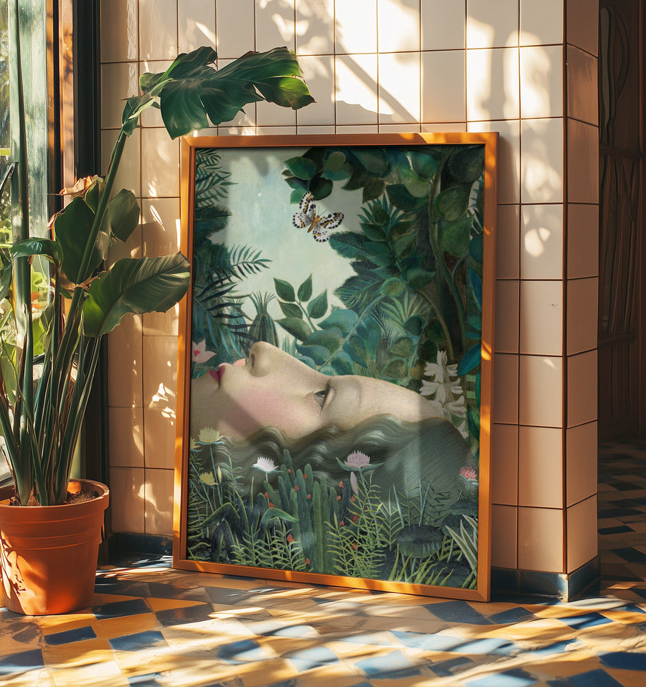 Giovanna im tropischen Garten | Poster