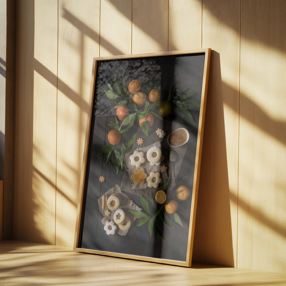 Biscuits Linzer à la mandarine | Posters - Affiche Artistique