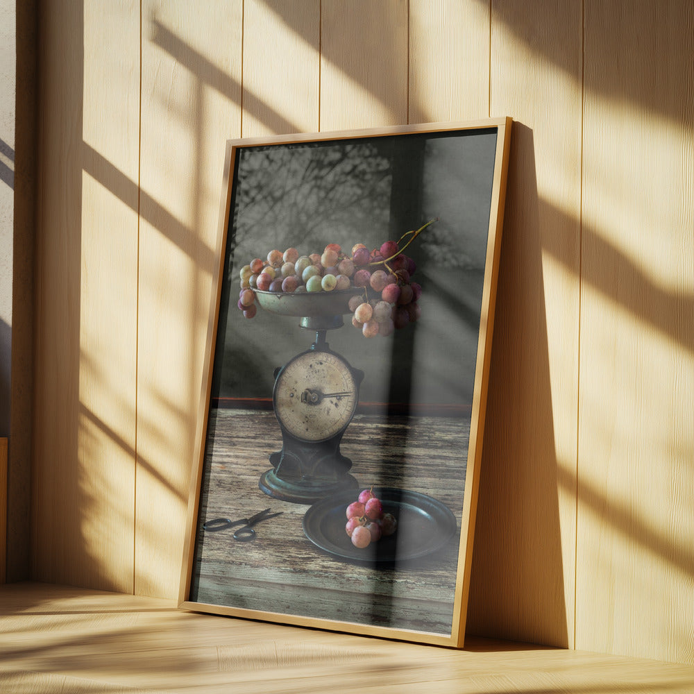Nature morte aux raisins sur une balance | Posters - Affiche Artistique