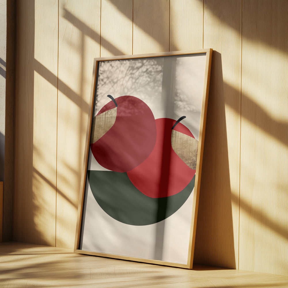 Deux pommes rouges | Posters - Affiche Artistique