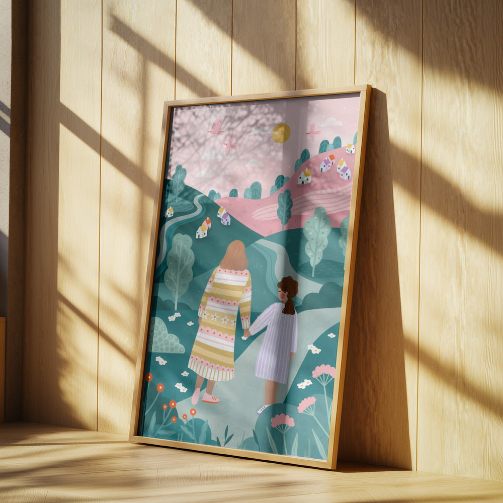 Mum Daughter In Nature | Poster