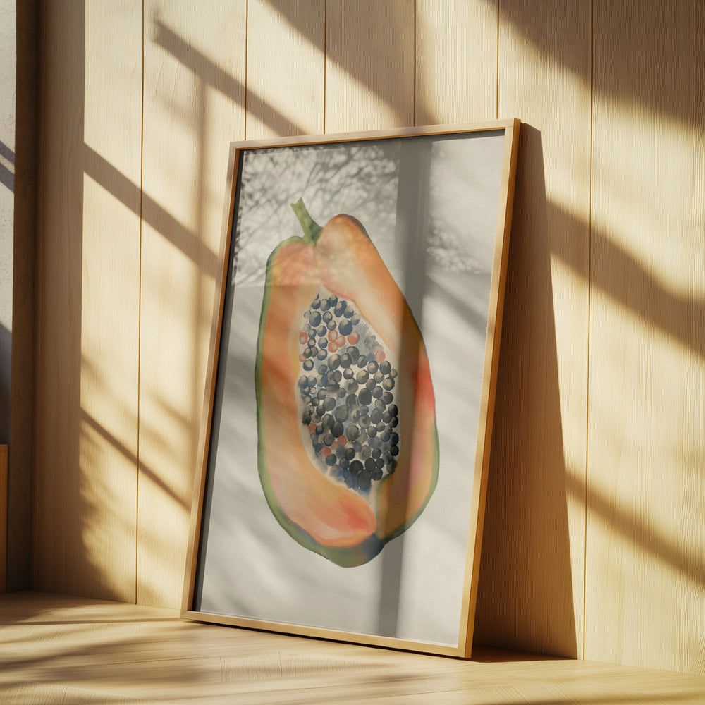 Vintage fruit- Papaya | Poster