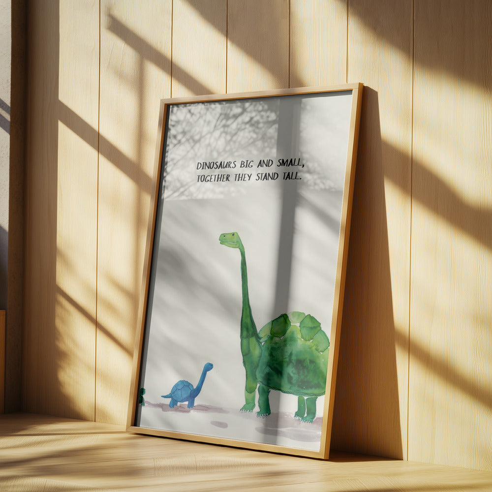 Dinosaurios grandes y pequeños | Posters  - Impresiones de Arte