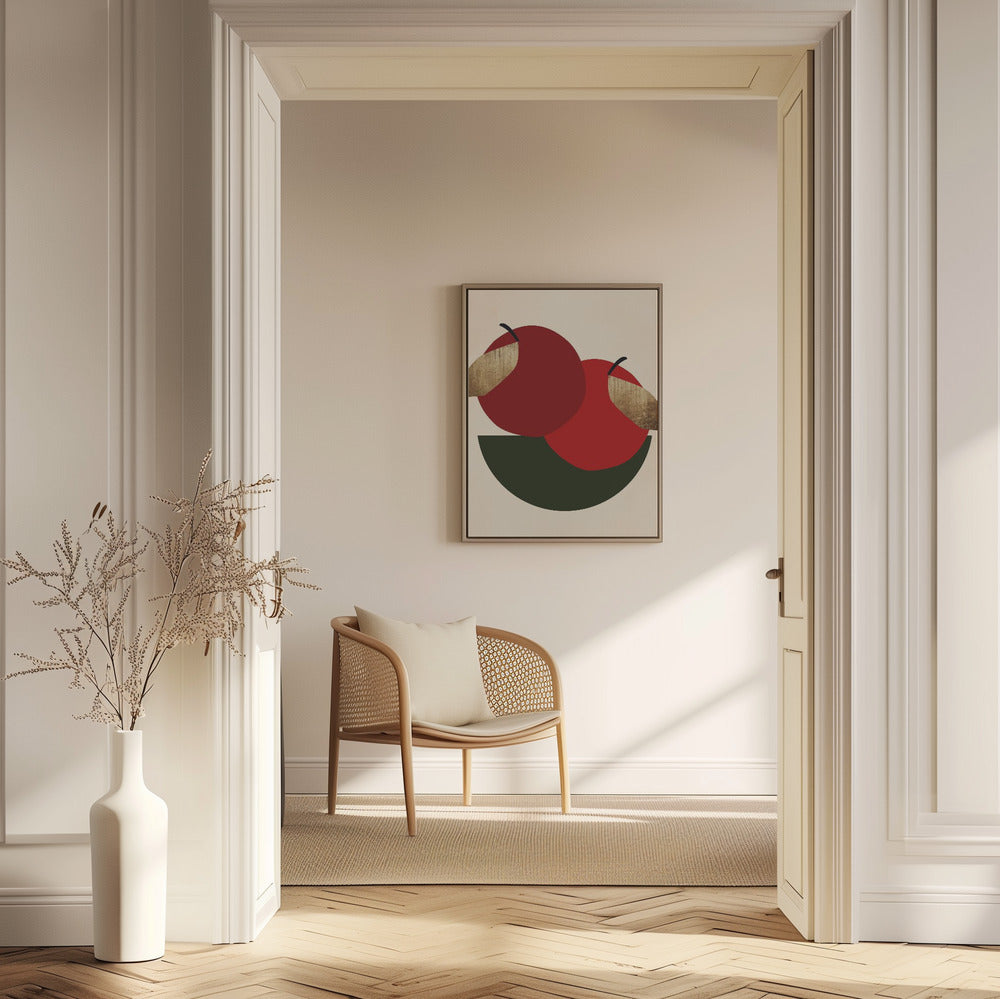 Deux pommes rouges | Posters - Affiche Artistique