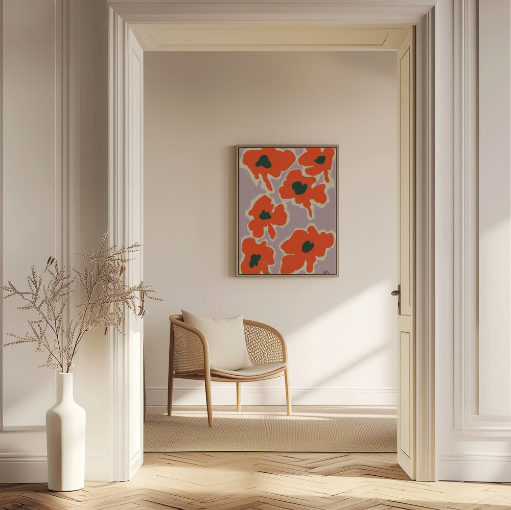Vibrant Poppy Flowers | Poster