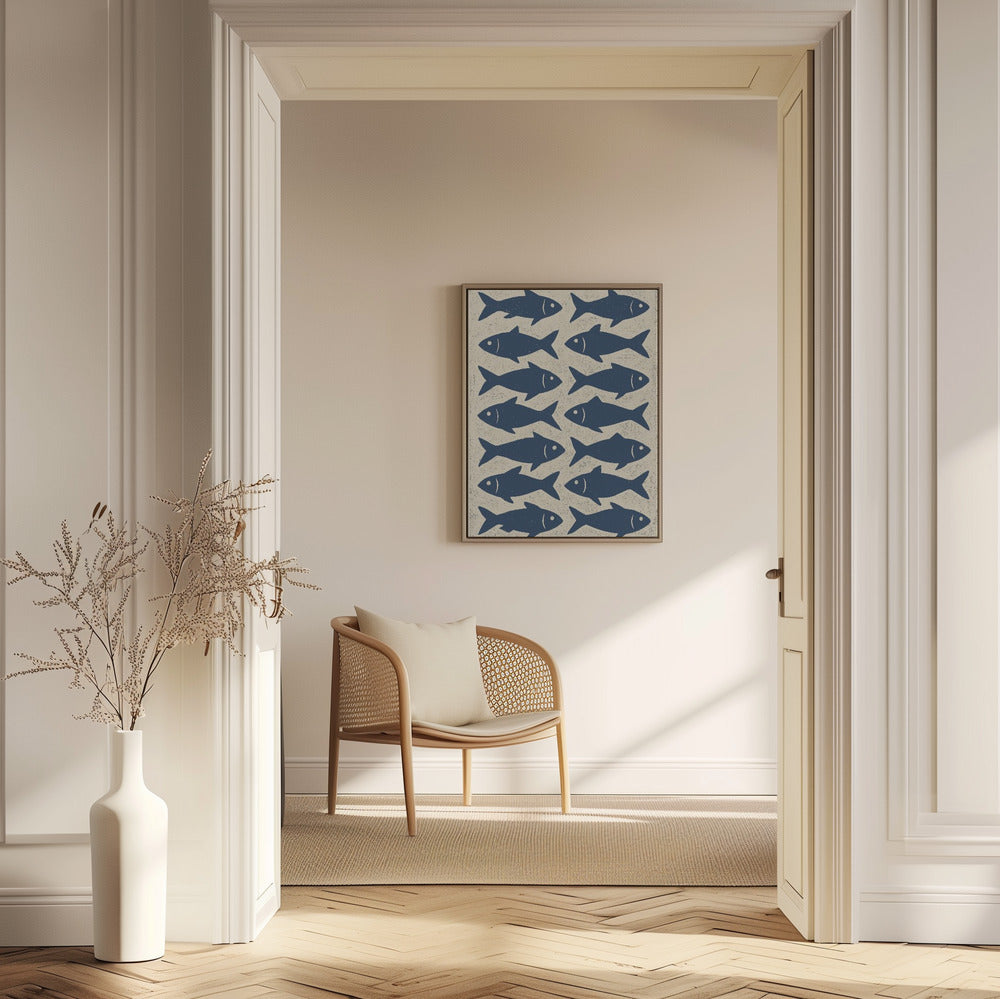 Blue Fish Array | Poster