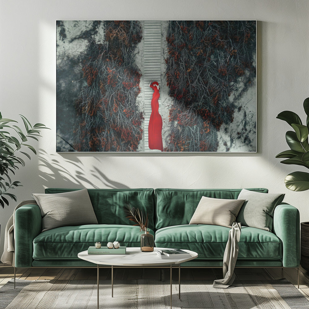 Sentier cramoisi | Tableaux sur Toile