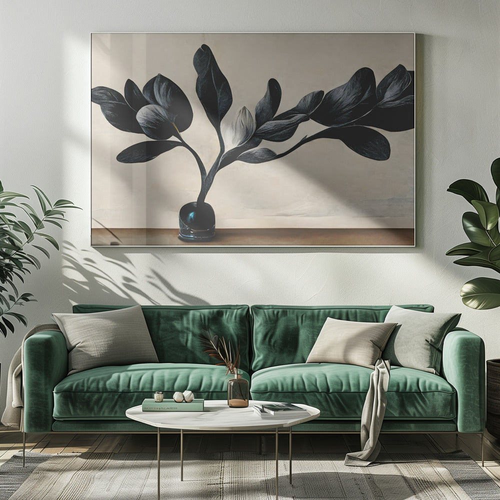 Czarna Magnolia | Wydruki na łótnie