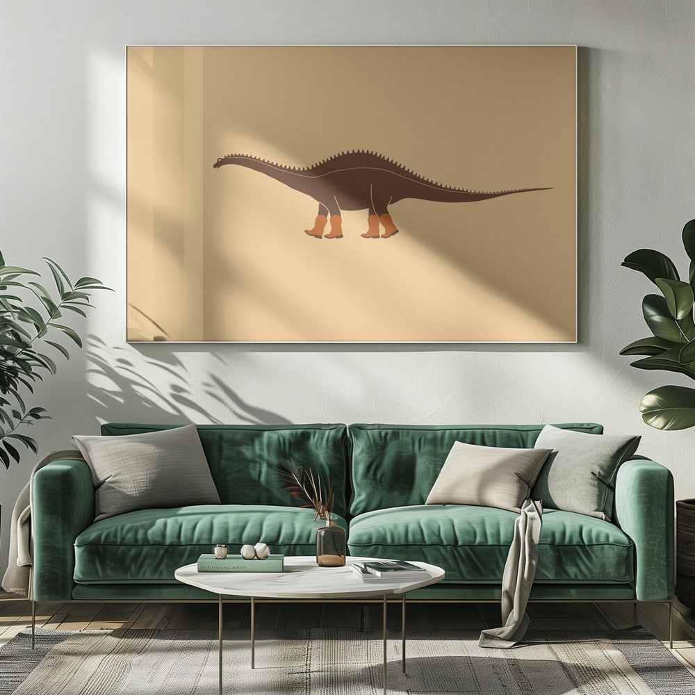 Textura del dinosaurio Rebbachisaurus Reba la Vaquera | Impresiones en Lienzo