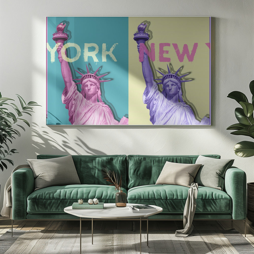 POP ART Statue de la Liberté III | Tableaux sur Toile