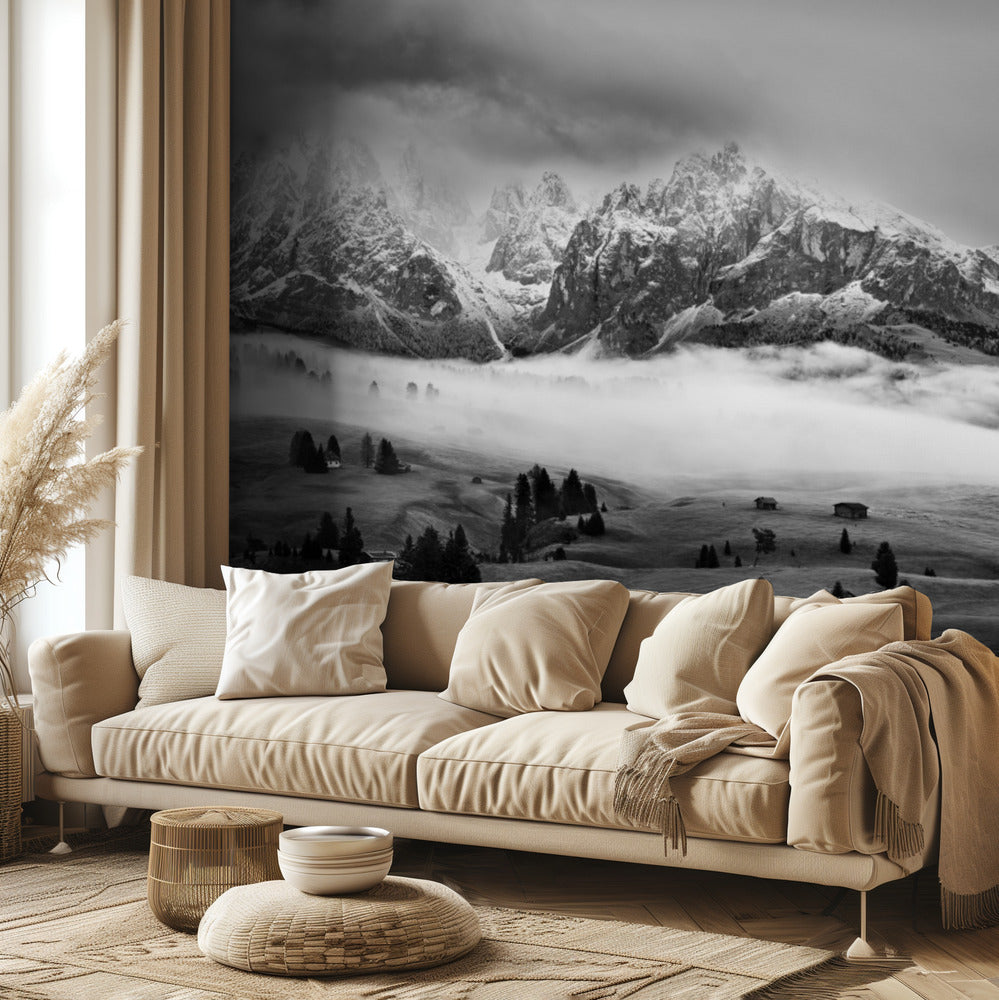 Dimmiga Dolomiter | Fototapet