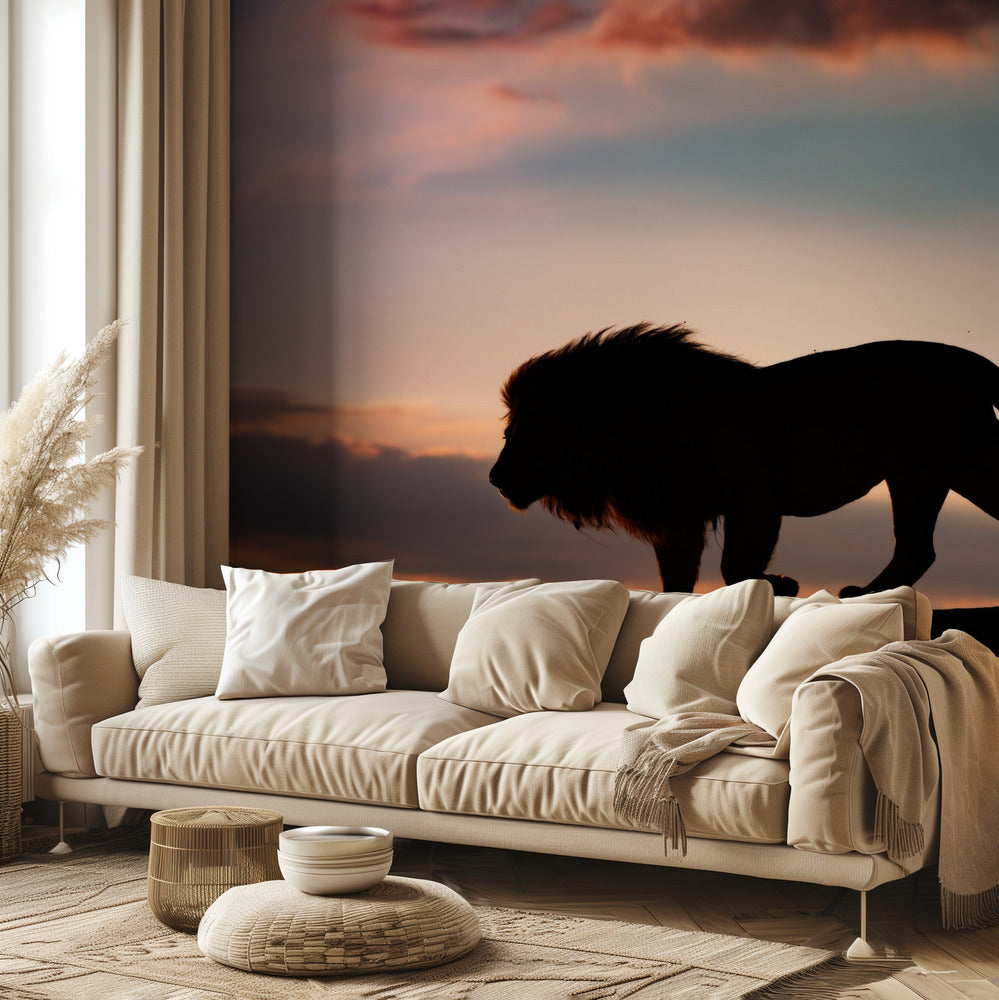 Zachód słońca w Serengeti | Fototapeta