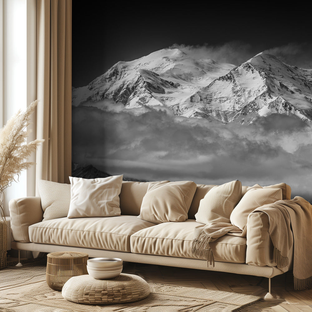 Denali depuis la ligne de crête opposée | Papier Peint Photo