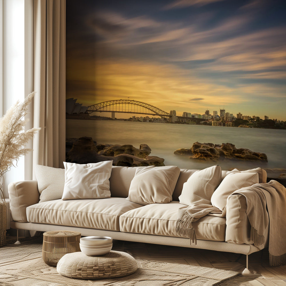 Coucher de soleil à l'Opéra de Sydney | Papier Peint Photo