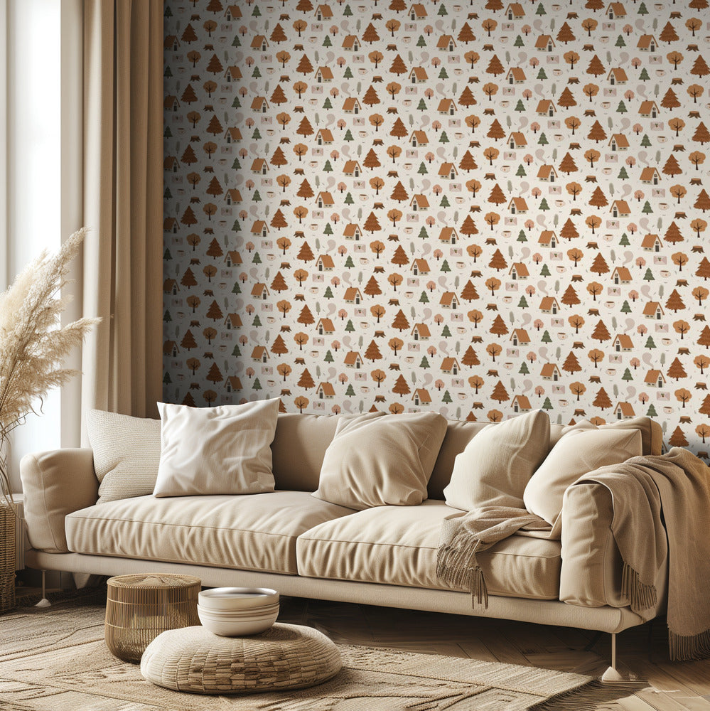 Textura con ambiente otoñal | Papel Pintado Fotográfico